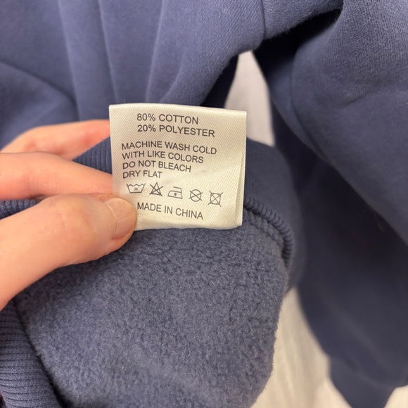 Parke mockneck - blue, embossed L/XL - NWOT - Picture 3 of 6